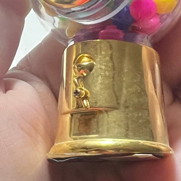 Elgin Mini Gumball Machine Clock Gold Tone Quartz Novelty Collectible Display - Picture 3 of 11